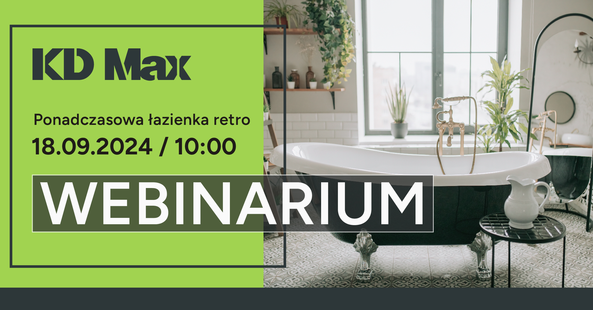 Zapraszamy na webinarium pt. „Ponadczasowa łazienka retro”